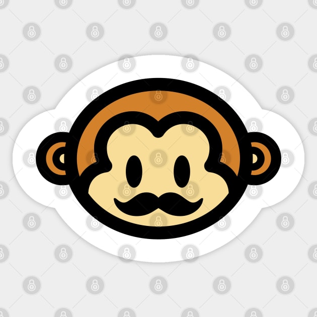 Monkey Mustache Movember Bambu Brand Cute Funny Banana Must Ask Mustache You a Question Sticker by Bambu